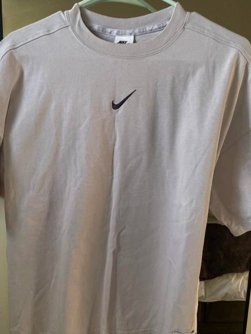 Nike Men’s Pale Pink Swoosh Crew Tee